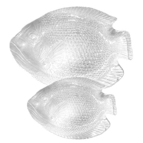 Luminarc Poisson Fish Plates Set of 7 Pcs