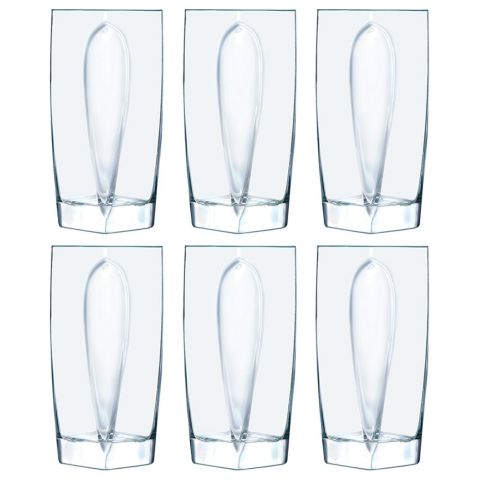Luminarc Flame High Ball Cups Set of 6 Pcs - 300 ml