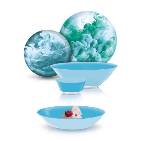 luminarc simply prismora dinner set 25 pc