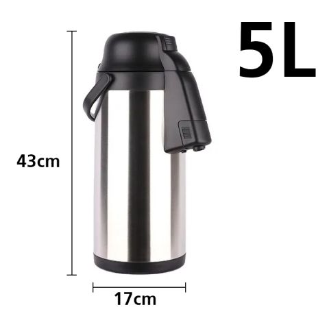 Premium Stainless Steel Vacuum Jug with Double Pump 5L 