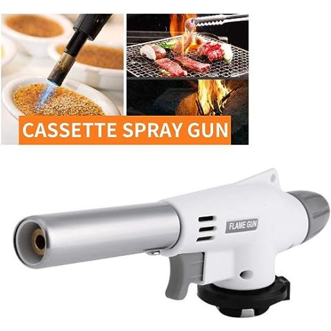 Flame Gun Butane Gas Blow Torch for Outdoor BBQ 