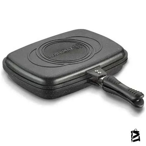 KORKMAZ DUPLO DOUBLE SIDED FRYPAN 34X25X8 CM 