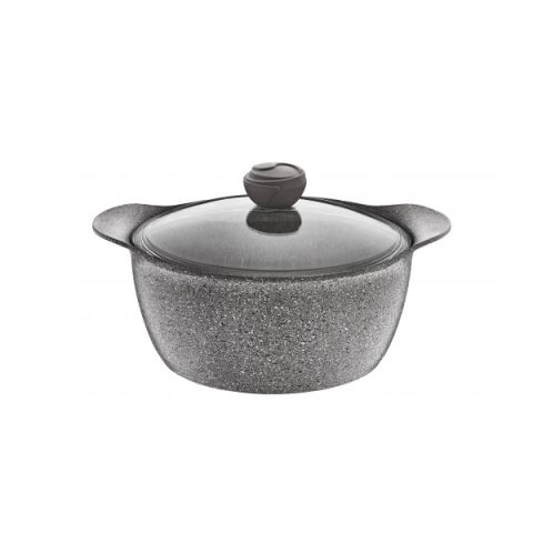 OMS Granite Casserole with Glass Lid 
