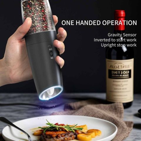 Rechargeable Salt and Pepper Mill 135ml by Orca