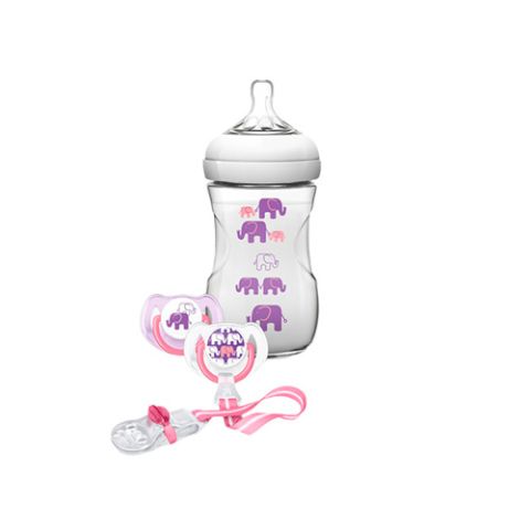 Philips Avent Natural Feeding Bottle & Soother – Girls Set 