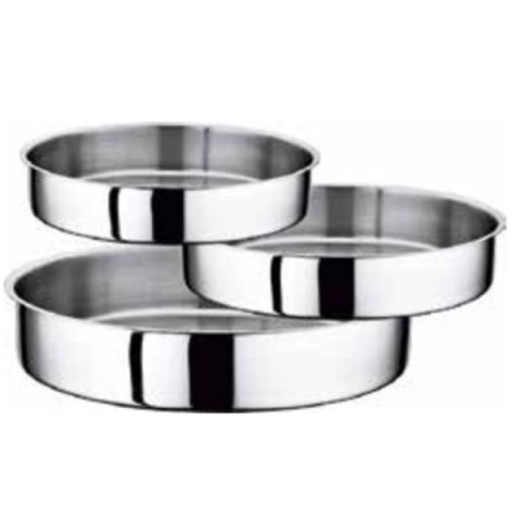 OMS Gastro Stainless Steel Oven Tray Set of 3 Pcs (28, 32, 36 cm)