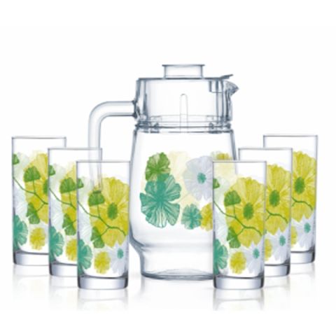 Luminarc Blissful Blooms 7 Pcs Drink Set 