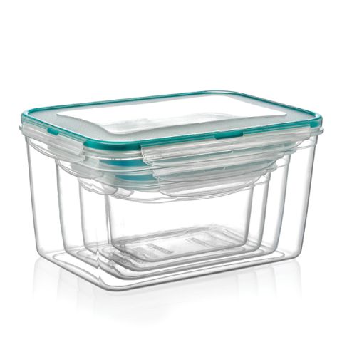 Plast Art Fresh Box Rect Set of 4 pcs (0.7 LT. + 1.3 LT. + 2.4 LT. + 4.5 Lt.)