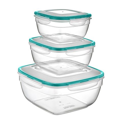 Plast Art Fresh Box Set of 3 pcs (0,6 LT. + 1 LT. + 1,7 LT.)