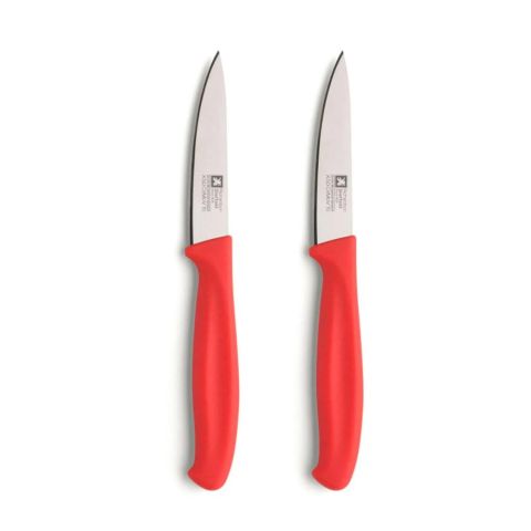 Amefa 2 Paring Knives Red on Blister