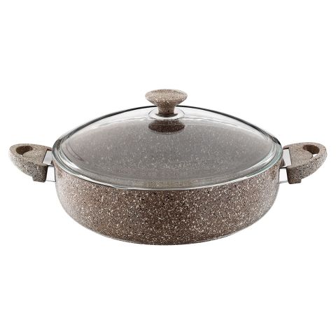 Saflon Shallow Pot+ Glass Lid