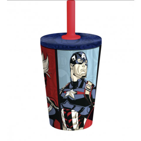 ستور - كوب مشروبات معزول من الستانلس ستيل بتصميم أفنجرز 360 مل