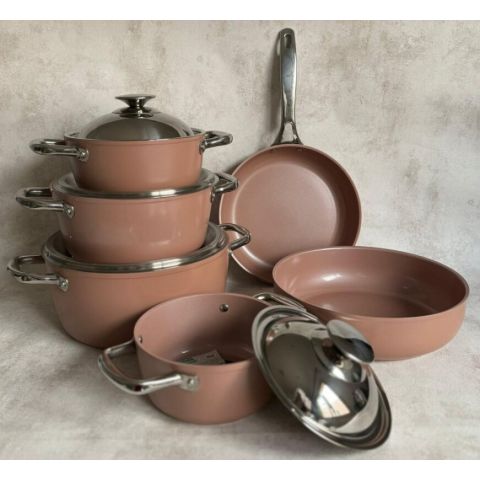 Saflon Ceramic Cookware Set 10 Pcs