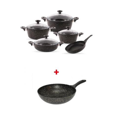 Saflon 9 pc set+Work pan 28cm