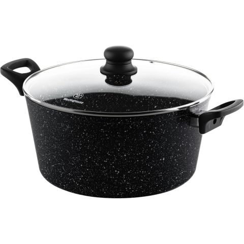 Westinghouse USA Pressed Aluminium Casserole with Glass Lid 