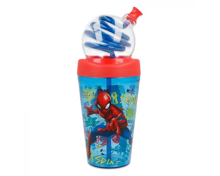 Stor Looping Straw Tumbler Spiderman 420 ml Bazaar Kuwait